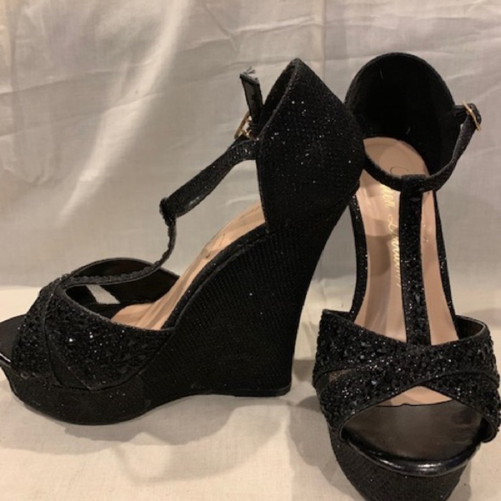 Lauren Lorraine Vivian Party Wedge.  SOLD